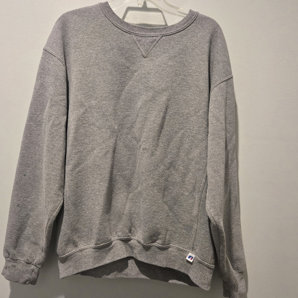 Russell Athletic Sweatshirt Mens Large‎ Gray Blank Crewneck  80s 90s Vintage